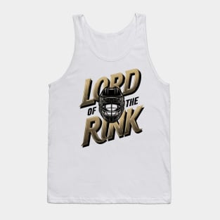 Lord of the Rink - Hockey - Black Helmet - Funny Tank Top